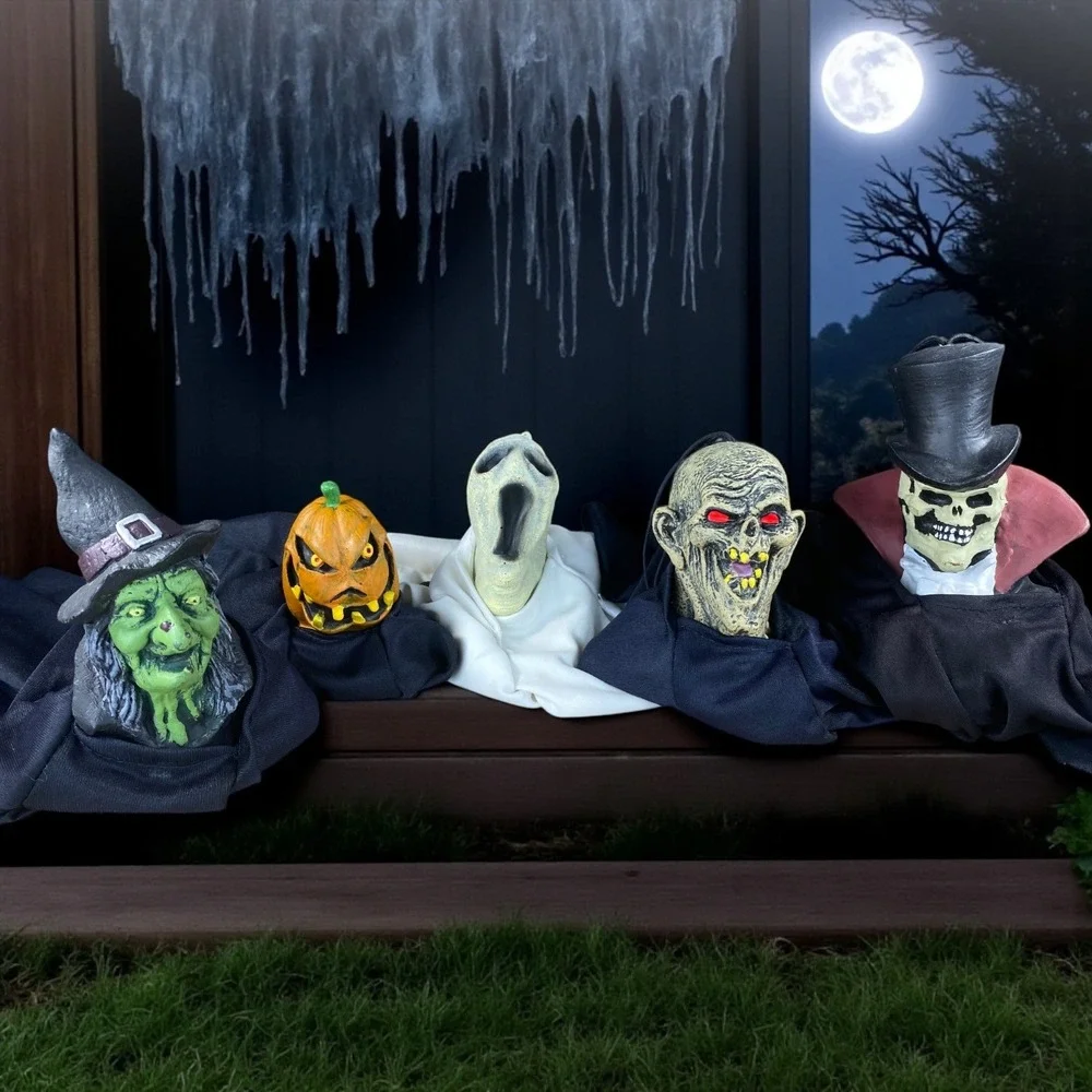 Paper‎ Magic Hanging Halloween Figures Early 2000s Set of 5 Characters